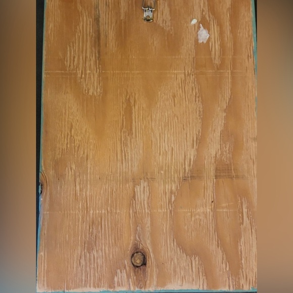 Hand Crafted Wood Happy Cottontails Easter Farm Fresh Eggs Wall Sign Aqua Hanger - Picture 3 of 3